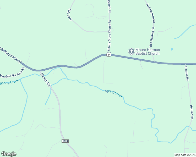 map of restaurants, bars, coffee shops, grocery stores, and more near Ellendale Lane in Alexander County