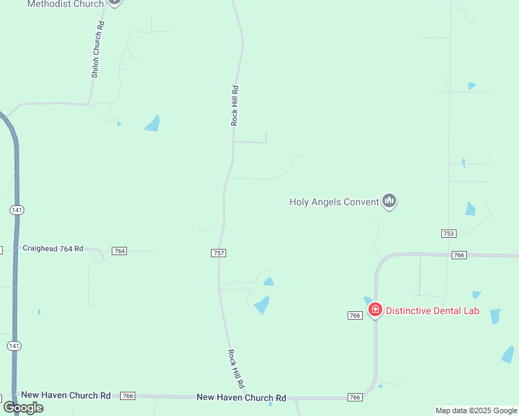 map of restaurants, bars, coffee shops, grocery stores, and more near 640 County Road 757 in Jonesboro