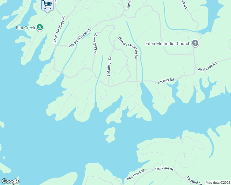 map of restaurants, bars, coffee shops, grocery stores, and more near 2555 Black Oak Ridge Road in Sevierville