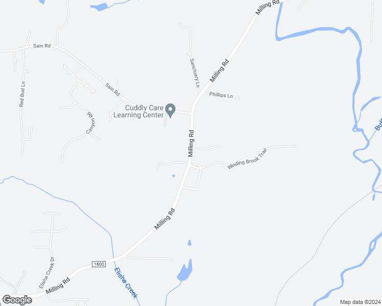 map of restaurants, bars, coffee shops, grocery stores, and more near Milling Road in Mocksville