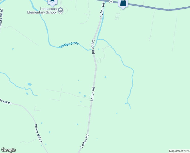 map of restaurants, bars, coffee shops, grocery stores, and more near 6271 Lofton Road in Lascassas