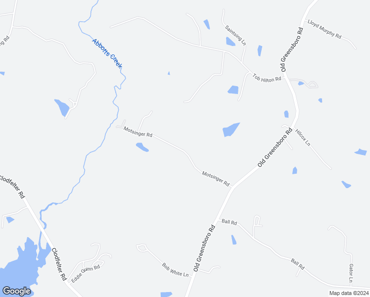 map of restaurants, bars, coffee shops, grocery stores, and more near 408 Motsinger Road in Thomasville
