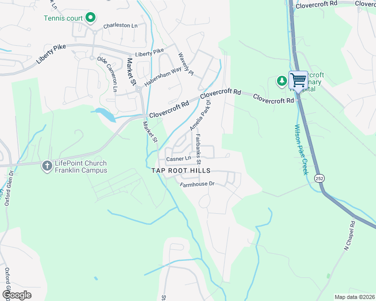 map of restaurants, bars, coffee shops, grocery stores, and more near 1925 Griffin Drive in Franklin