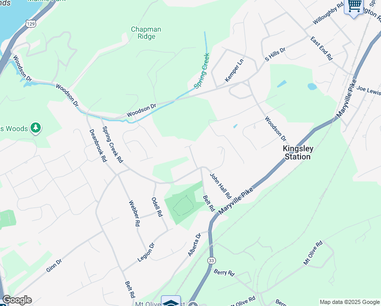 map of restaurants, bars, coffee shops, grocery stores, and more near 2113 Belt Road in Knoxville