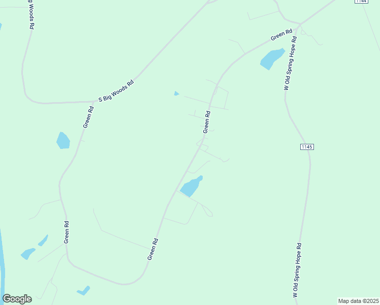 map of restaurants, bars, coffee shops, grocery stores, and more near 1612 Green Road in Spring Hope