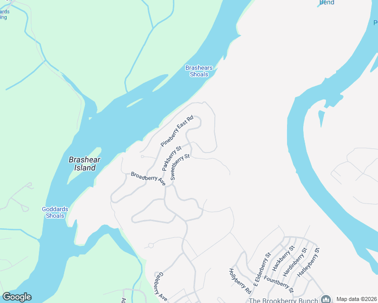 map of restaurants, bars, coffee shops, grocery stores, and more near 119 Pineberry East Road in Oak Ridge