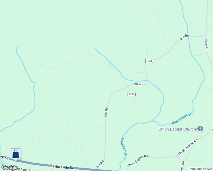 map of restaurants, bars, coffee shops, grocery stores, and more near 4371 Fox Road in Lenoir