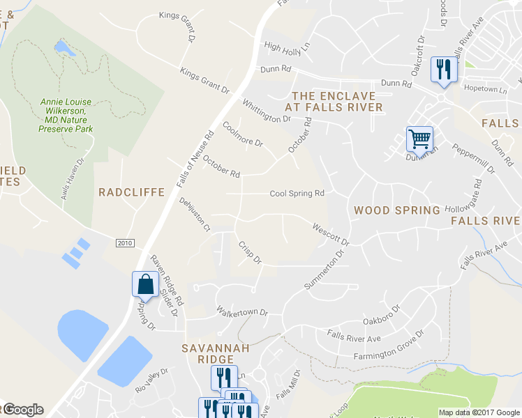 map of restaurants, bars, coffee shops, grocery stores, and more near 1413 Wescott Drive in Raleigh