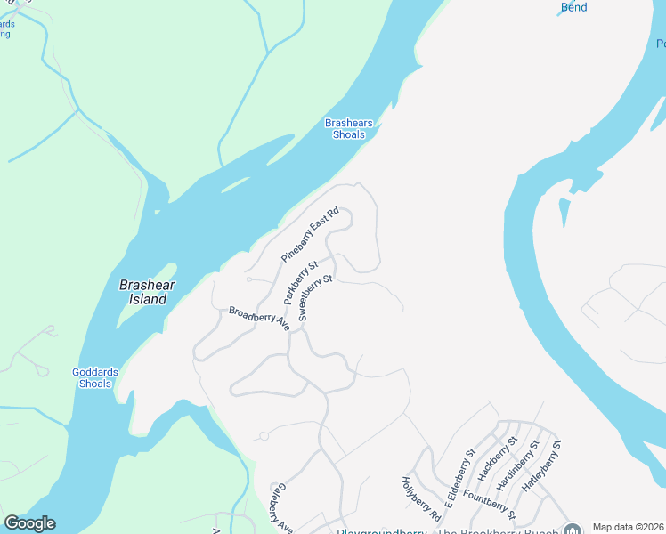 map of restaurants, bars, coffee shops, grocery stores, and more near 119 Pineberry East Road in Oak Ridge