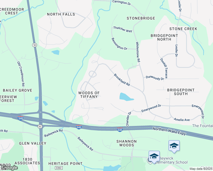 map of restaurants, bars, coffee shops, grocery stores, and more near 10000 Avocado Circle in Raleigh