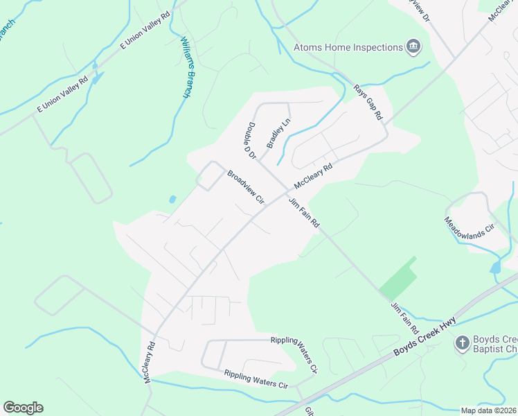 map of restaurants, bars, coffee shops, grocery stores, and more near 1403 Broadview Circle in Pigeon Forge