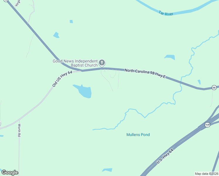 map of restaurants, bars, coffee shops, grocery stores, and more near 260 Morning View Lane in Spring Hope