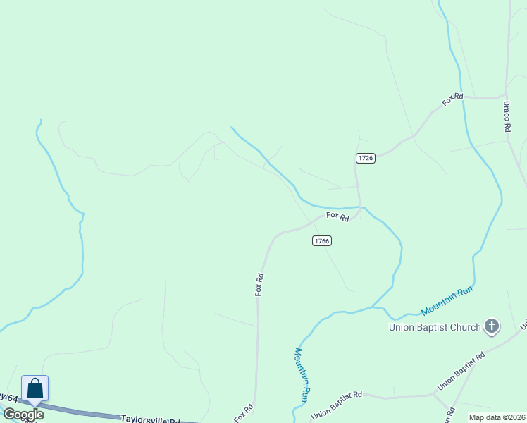 map of restaurants, bars, coffee shops, grocery stores, and more near 4371 Fox Road in Lenoir