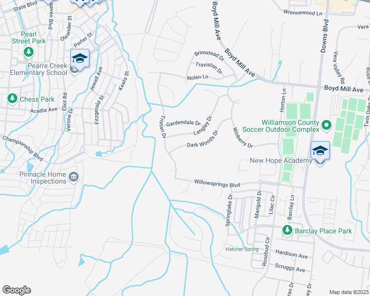 map of restaurants, bars, coffee shops, grocery stores, and more near 3253 Dark Woods Drive in Franklin