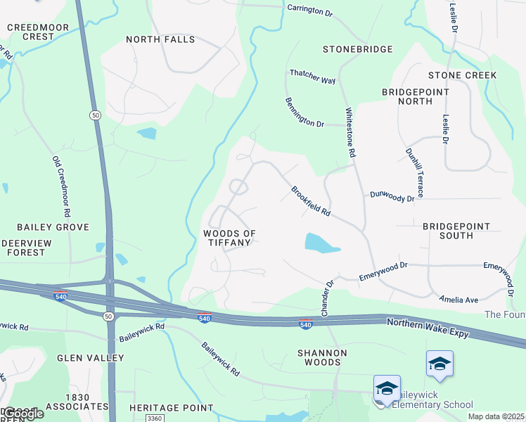 map of restaurants, bars, coffee shops, grocery stores, and more near 9016 Morden Court in Raleigh
