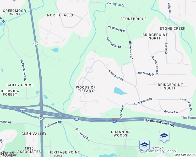 map of restaurants, bars, coffee shops, grocery stores, and more near 9016 Morden Court in Raleigh
