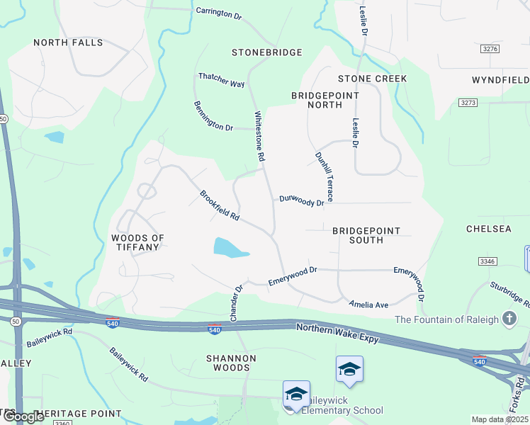 map of restaurants, bars, coffee shops, grocery stores, and more near 704 Brookfield Road in Raleigh