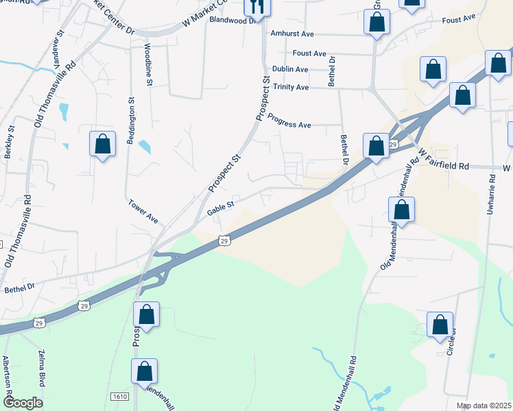map of restaurants, bars, coffee shops, grocery stores, and more near in 