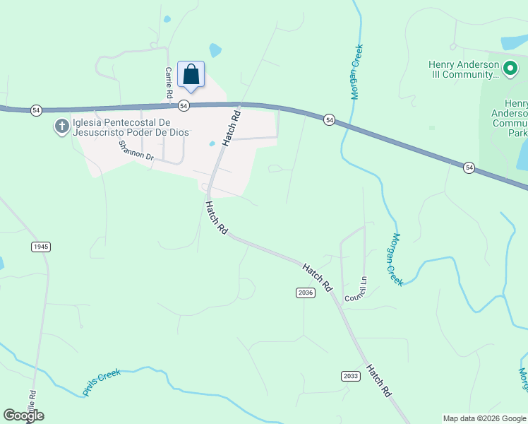map of restaurants, bars, coffee shops, grocery stores, and more near 1101 Hatch Road in Chapel Hill