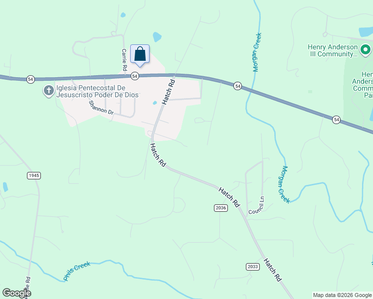 map of restaurants, bars, coffee shops, grocery stores, and more near 1101 Hatch Road in Chapel Hill