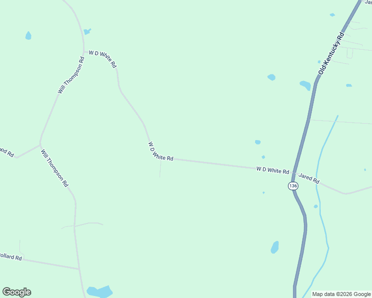 map of restaurants, bars, coffee shops, grocery stores, and more near 654 West D White Road in Walling
