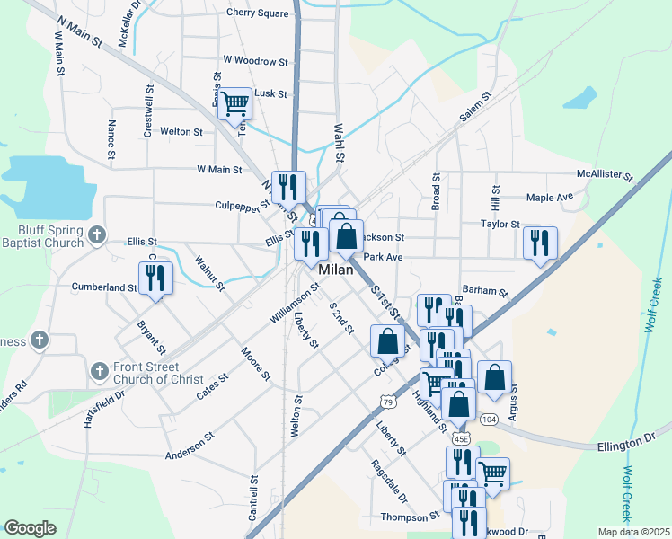 map of restaurants, bars, coffee shops, grocery stores, and more near in Milan