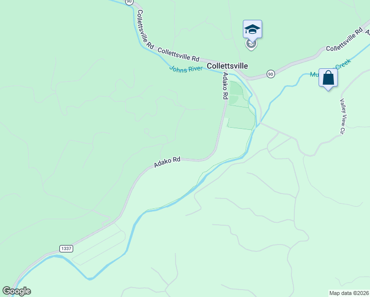 map of restaurants, bars, coffee shops, grocery stores, and more near in Collettsville