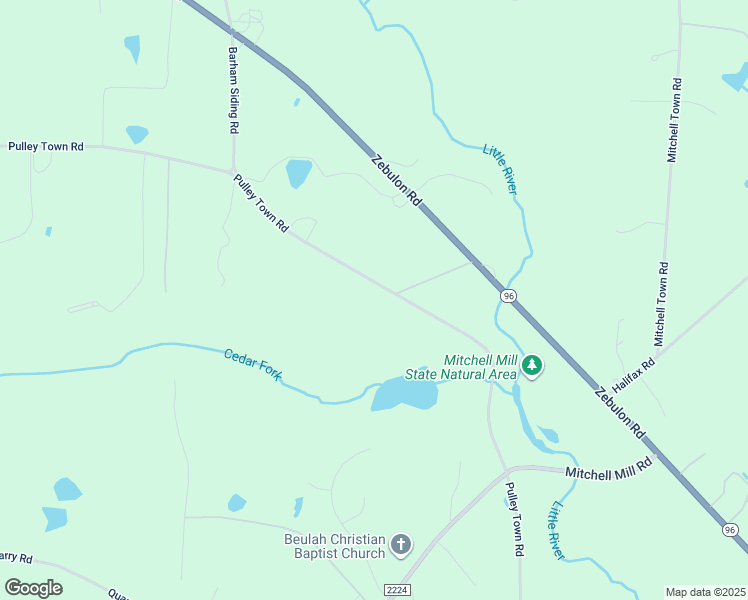 map of restaurants, bars, coffee shops, grocery stores, and more near 5829 Pulley Town Road in Wake Forest