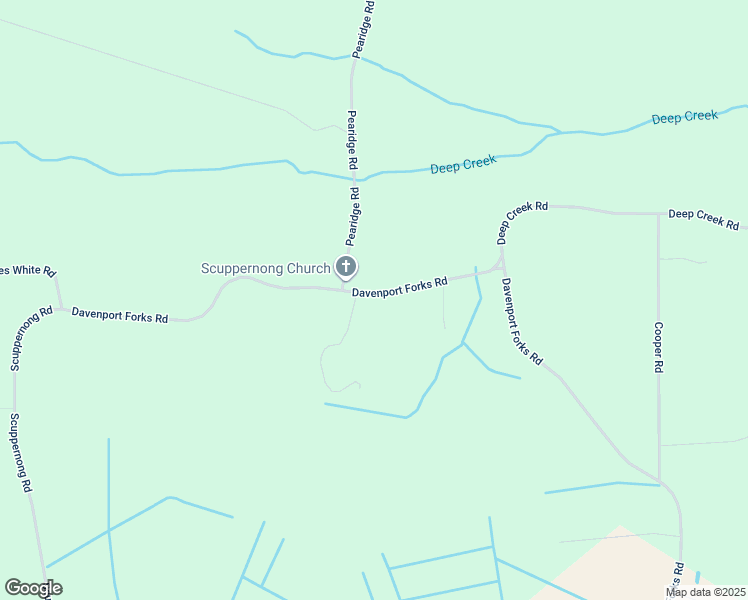 map of restaurants, bars, coffee shops, grocery stores, and more near 3445 Davenport Forks Road in Creswell