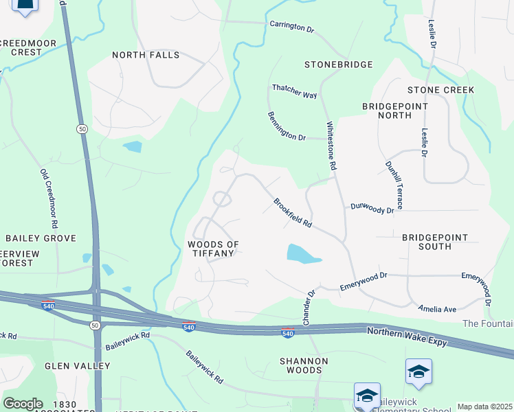 map of restaurants, bars, coffee shops, grocery stores, and more near 10005 Avocado Circle in Raleigh