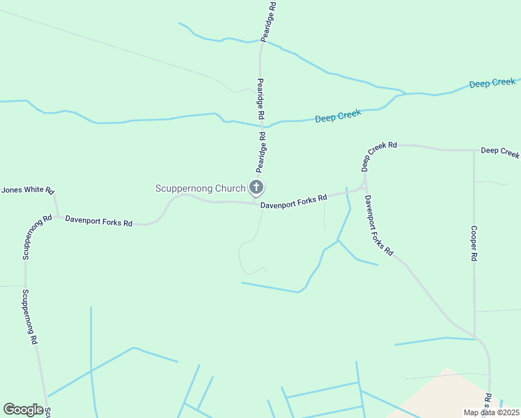map of restaurants, bars, coffee shops, grocery stores, and more near 3499 Davenport Forks Road in Creswell