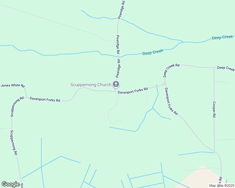map of restaurants, bars, coffee shops, grocery stores, and more near 3499 Davenport Forks Road in Creswell