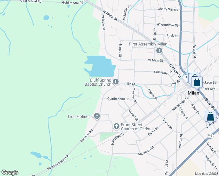 map of restaurants, bars, coffee shops, grocery stores, and more near 3094 Ellis Street in Milan