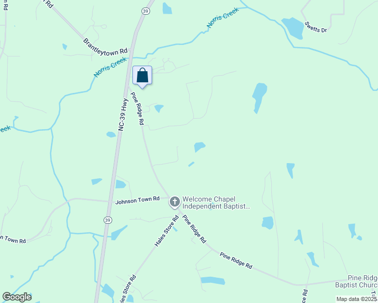 map of restaurants, bars, coffee shops, grocery stores, and more near 70 Family Road in Zebulon