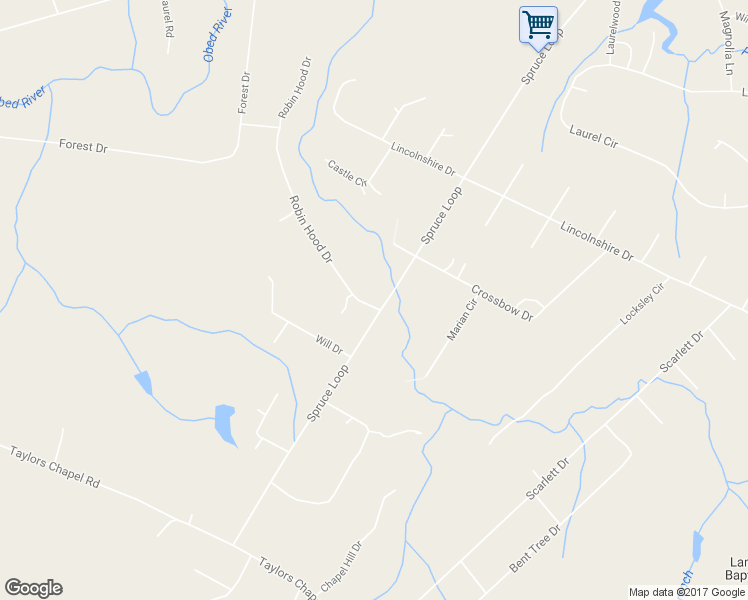 map of restaurants, bars, coffee shops, grocery stores, and more near 2140 Spruce Loop in Crossville