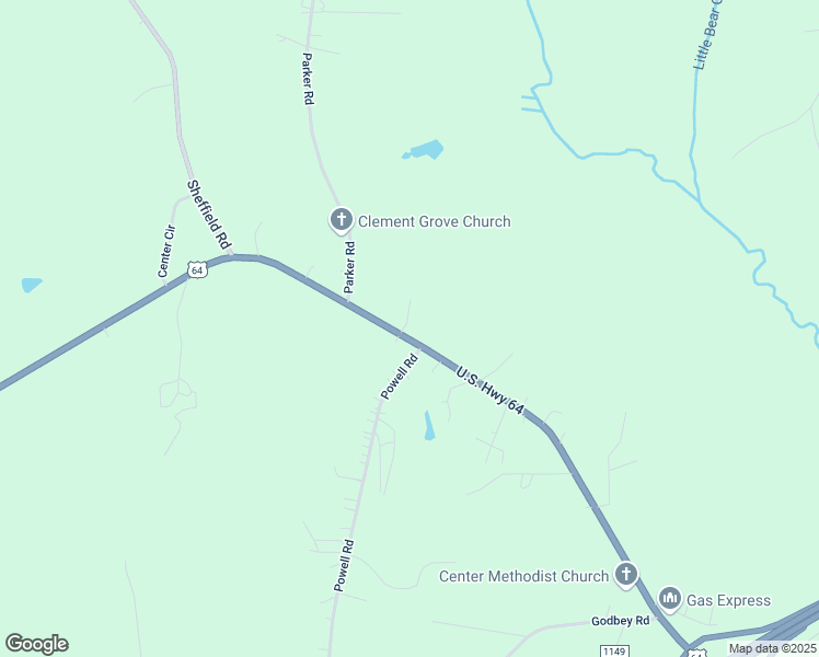 map of restaurants, bars, coffee shops, grocery stores, and more near 2170 U.S. 64 in Mocksville