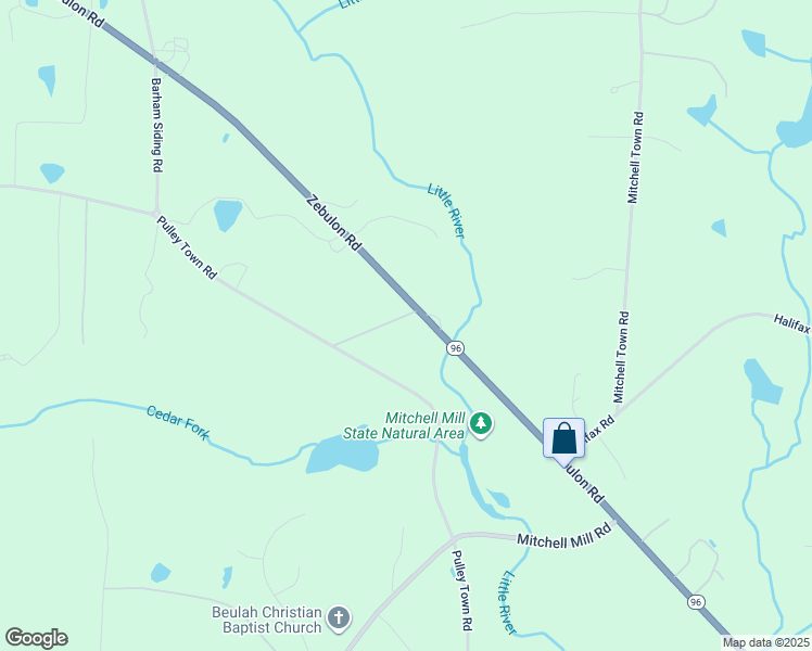 map of restaurants, bars, coffee shops, grocery stores, and more near 5313 Zebulon Road in Wake Forest