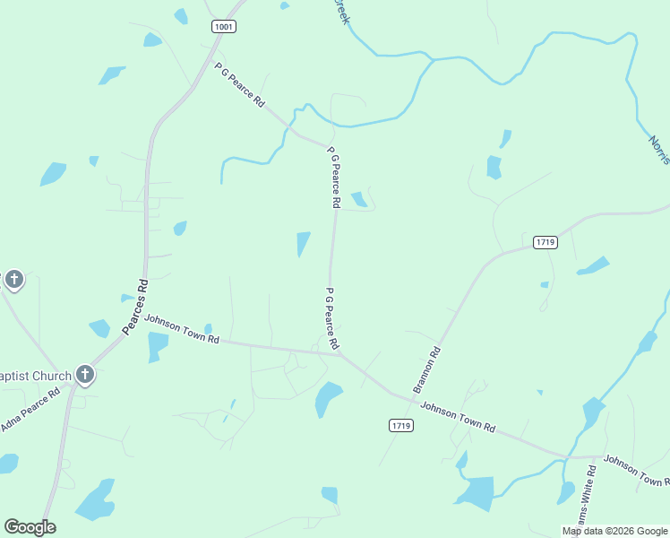 map of restaurants, bars, coffee shops, grocery stores, and more near 390 P G Pearce Road in Zebulon