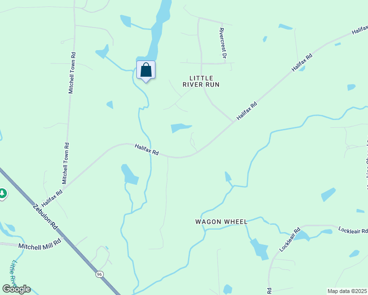 map of restaurants, bars, coffee shops, grocery stores, and more near 7809 Halifax Road in Youngsville