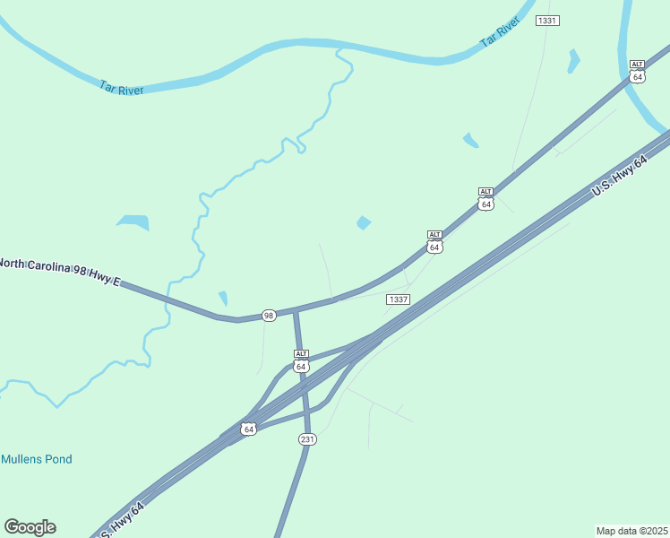 map of restaurants, bars, coffee shops, grocery stores, and more near 191 River Ridge Lane in Spring Hope