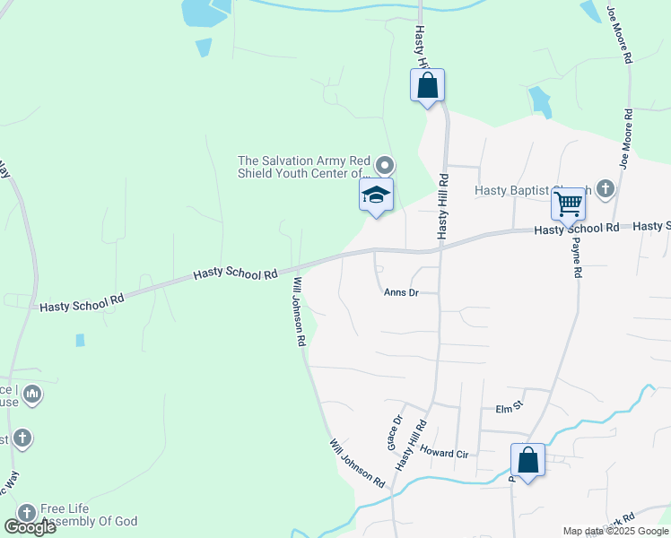 map of restaurants, bars, coffee shops, grocery stores, and more near 4 Roselynn Lane in Thomasville