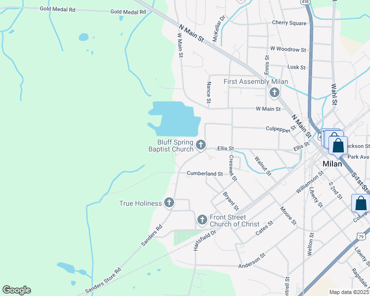 map of restaurants, bars, coffee shops, grocery stores, and more near 3094 Ellis Street in Milan