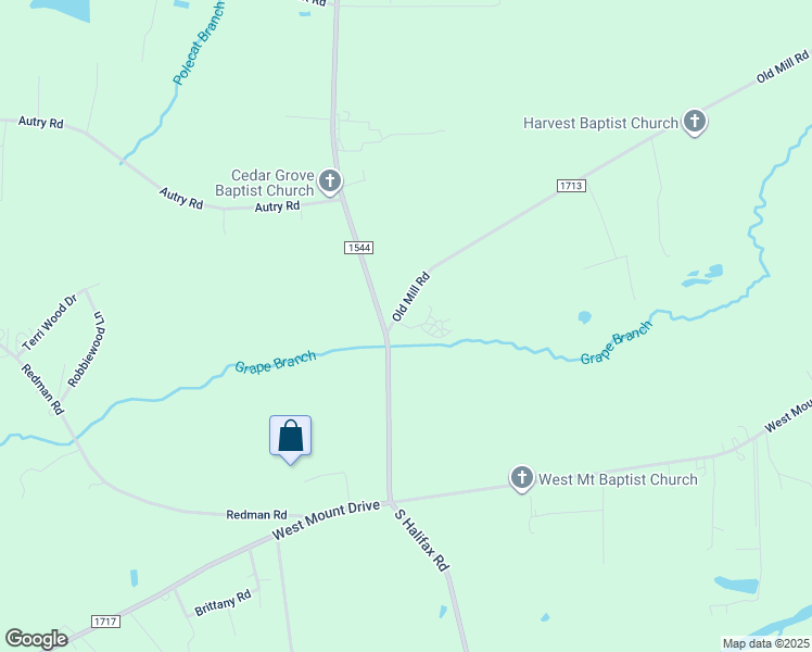 map of restaurants, bars, coffee shops, grocery stores, and more near in Nash County