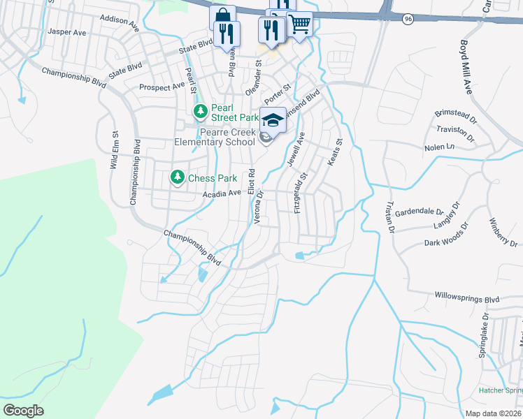 map of restaurants, bars, coffee shops, grocery stores, and more near 1209 Cormac Street in Franklin