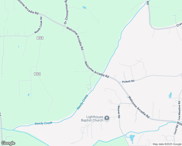 map of restaurants, bars, coffee shops, grocery stores, and more near 1821 Welcome-Arcadia Road in Lexington