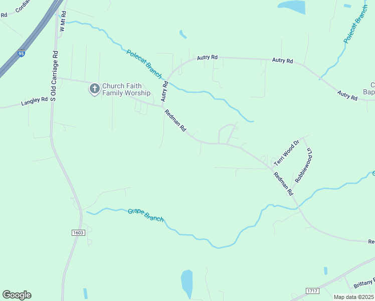 map of restaurants, bars, coffee shops, grocery stores, and more near 5391 Redman Road in Rocky Mount