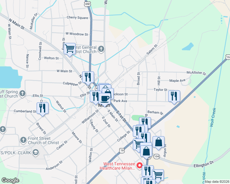 map of restaurants, bars, coffee shops, grocery stores, and more near 1018 Short Street in Milan