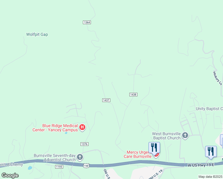 map of restaurants, bars, coffee shops, grocery stores, and more near 1 Charlie Brown Road in Burnsville
