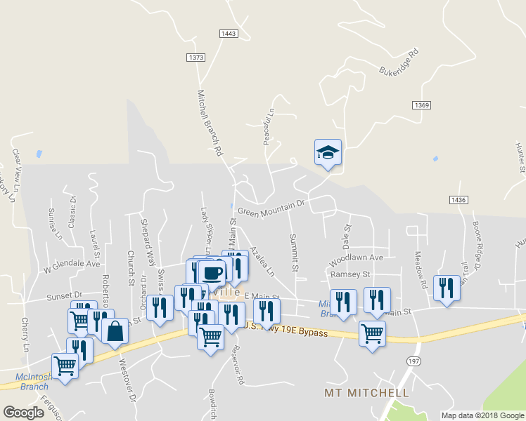 map of restaurants, bars, coffee shops, grocery stores, and more near 110 Lincoln Park Road in Burnsville