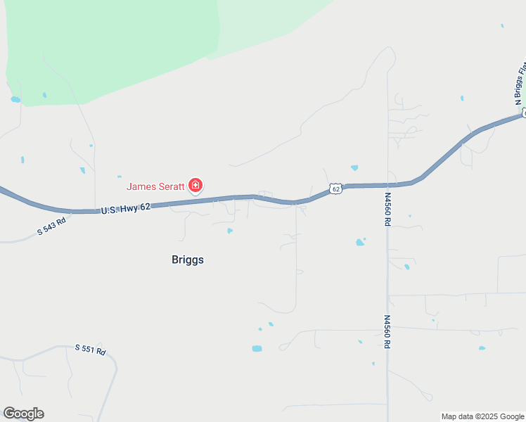 map of restaurants, bars, coffee shops, grocery stores, and more near 22653 East 775 Road in Tahlequah